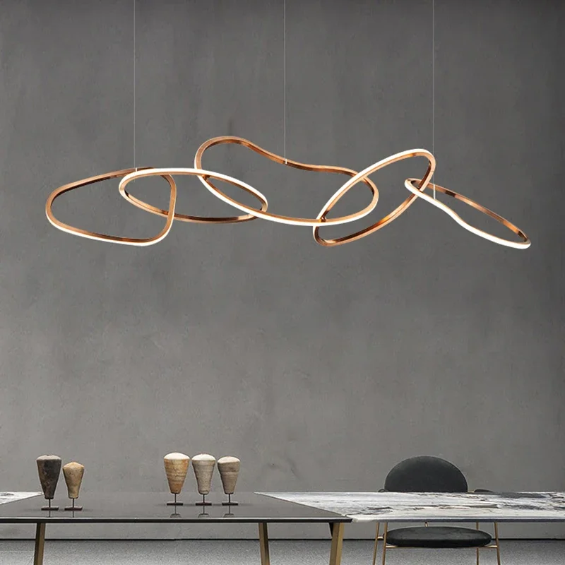Decor Lighting Fixtures - Luces colgantes circulares LED modernas para