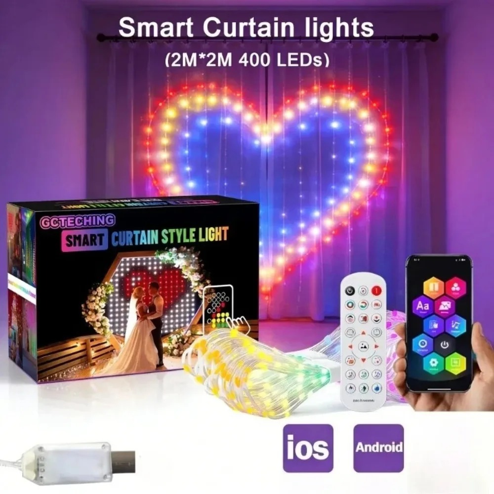 Lighting Decoration Outdoor - Luces LED de cortina de píxeles