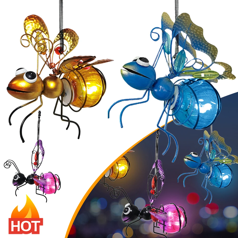Lighting Bug Decor - Luz colgante para insectos con energía