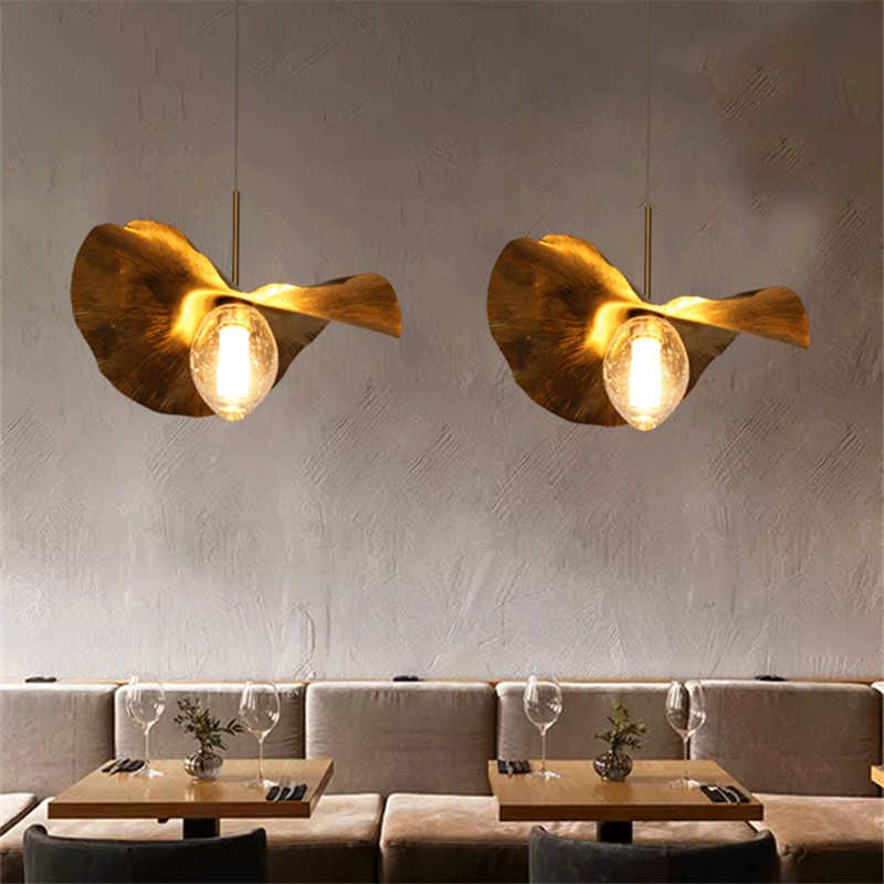 Decor Lighting Fixtures - Lámpara colgante de hoja de loto,