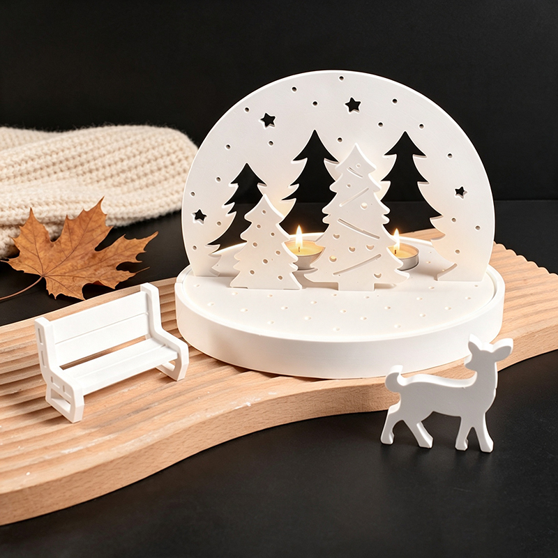 Candle Holder Set - Moldes de silicona para portavelas de