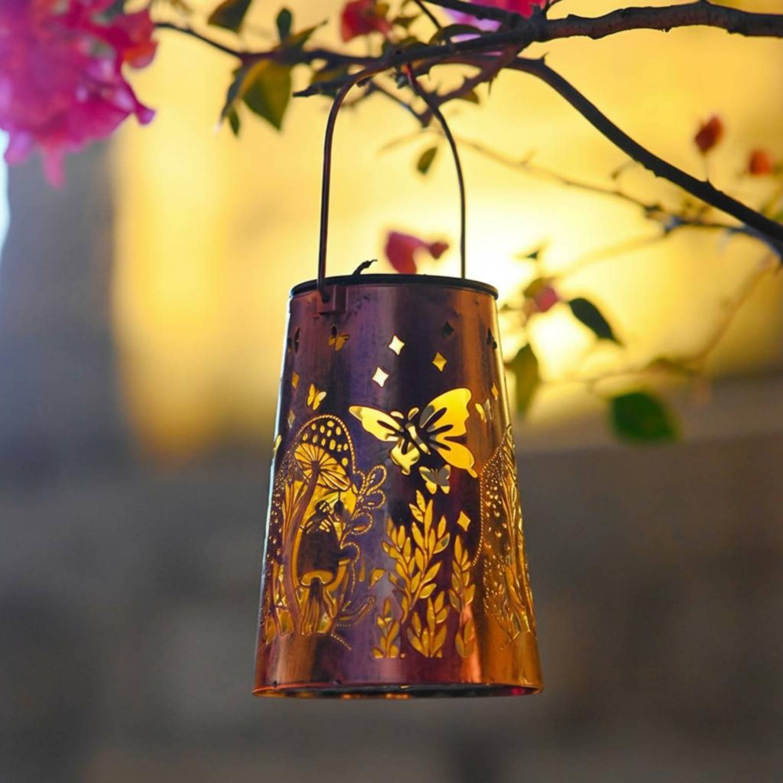 Lighting Decoration Outdoor - Luminaria de Jardín con Diseño Floral,