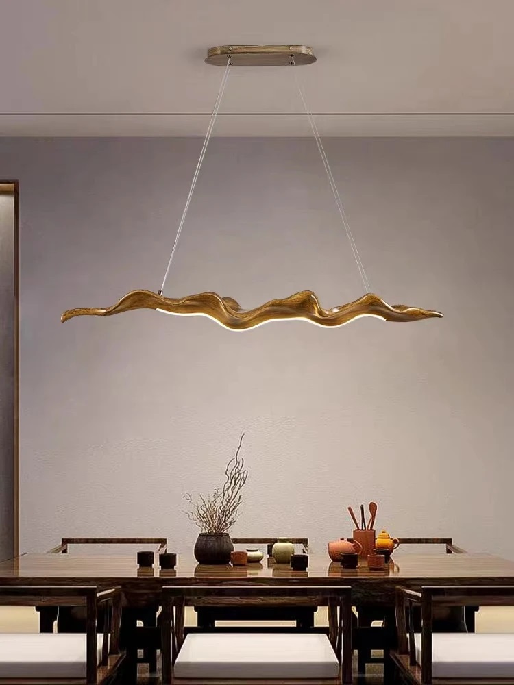 Decor Lighting Fixtures - Luces colgantes de hojas de resina
