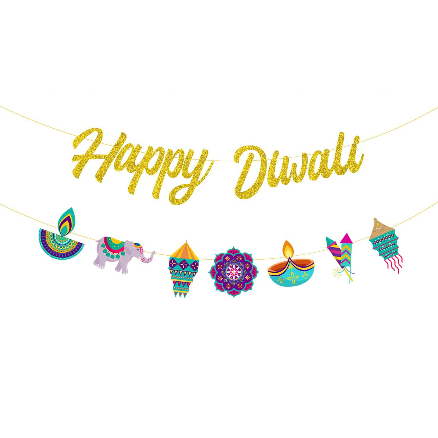 Lighting Decoration For Diwali - Decoraciones de fiesta de Diwali, pancarta