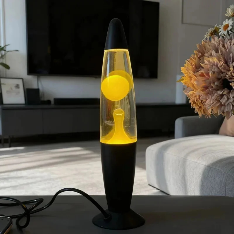 Lava Lamp Desktop - Lámpara de lava con base metálica,
