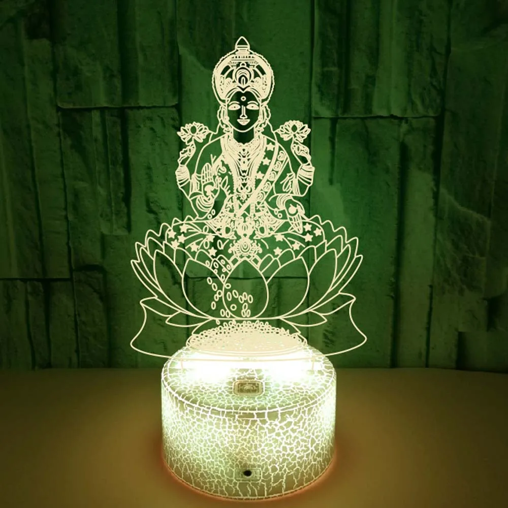 Decor Lighting India - Lámpara de ilusión 3D, dios de