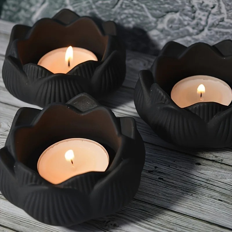 Candle Holder Set - Moldes de resina de silicona con