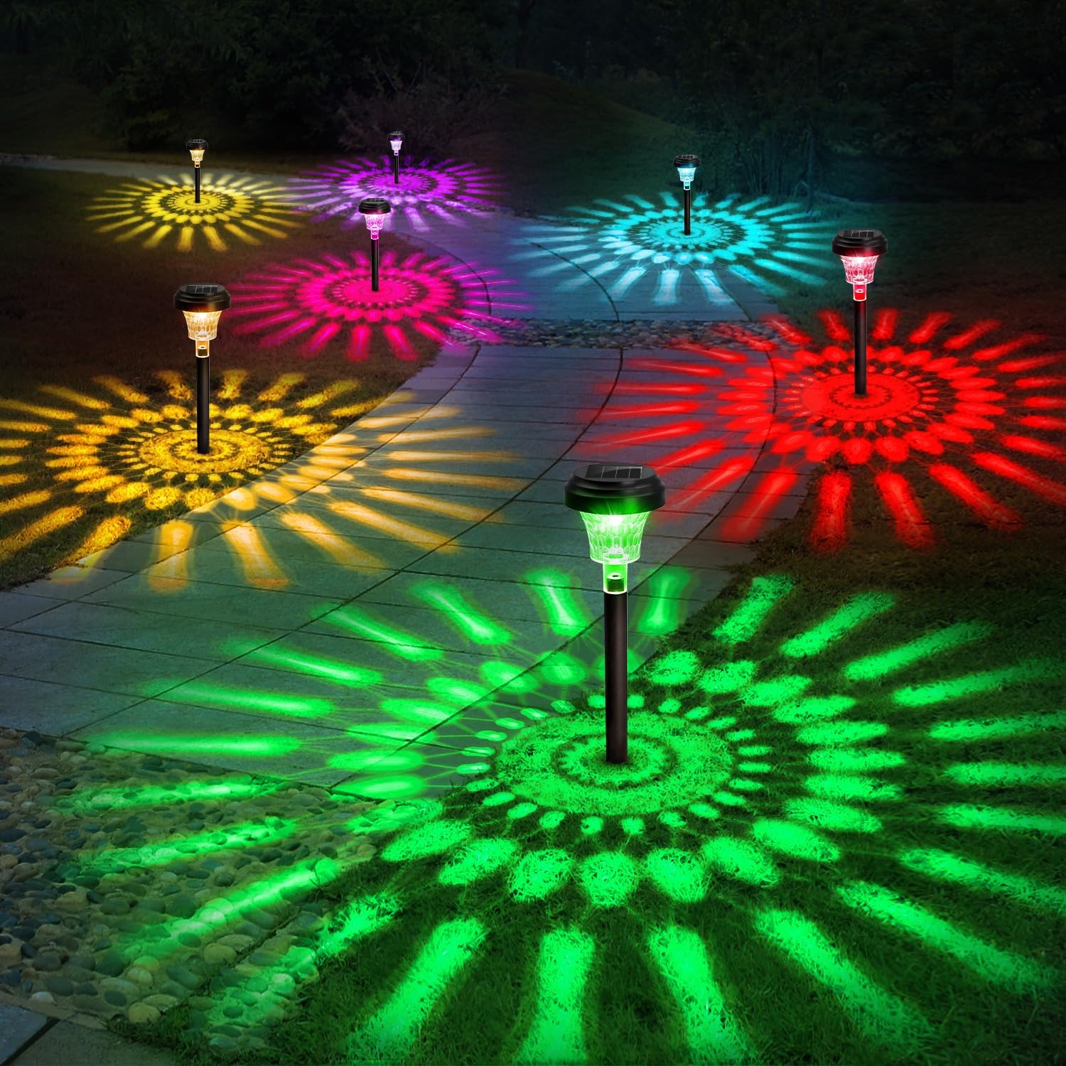 Colour Changing Bulb - Luces solares para caminos, lámpara Solar