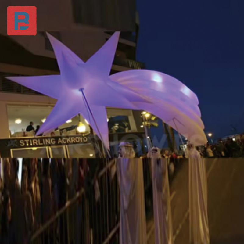 Decor Lighting The Parade - Estrellas inflables, accesorios navideños para desfile,