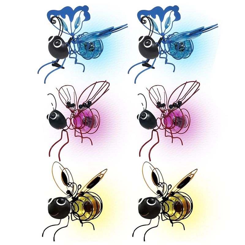 Lighting Bug Decor - AS94-Luces solares de simulación de abejas,