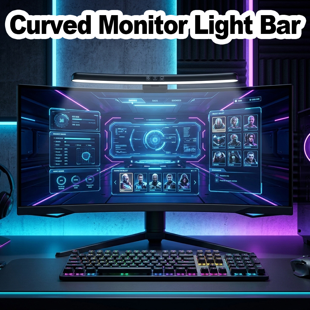 Colour Changing Bulb - Barra de luz curva para monitor