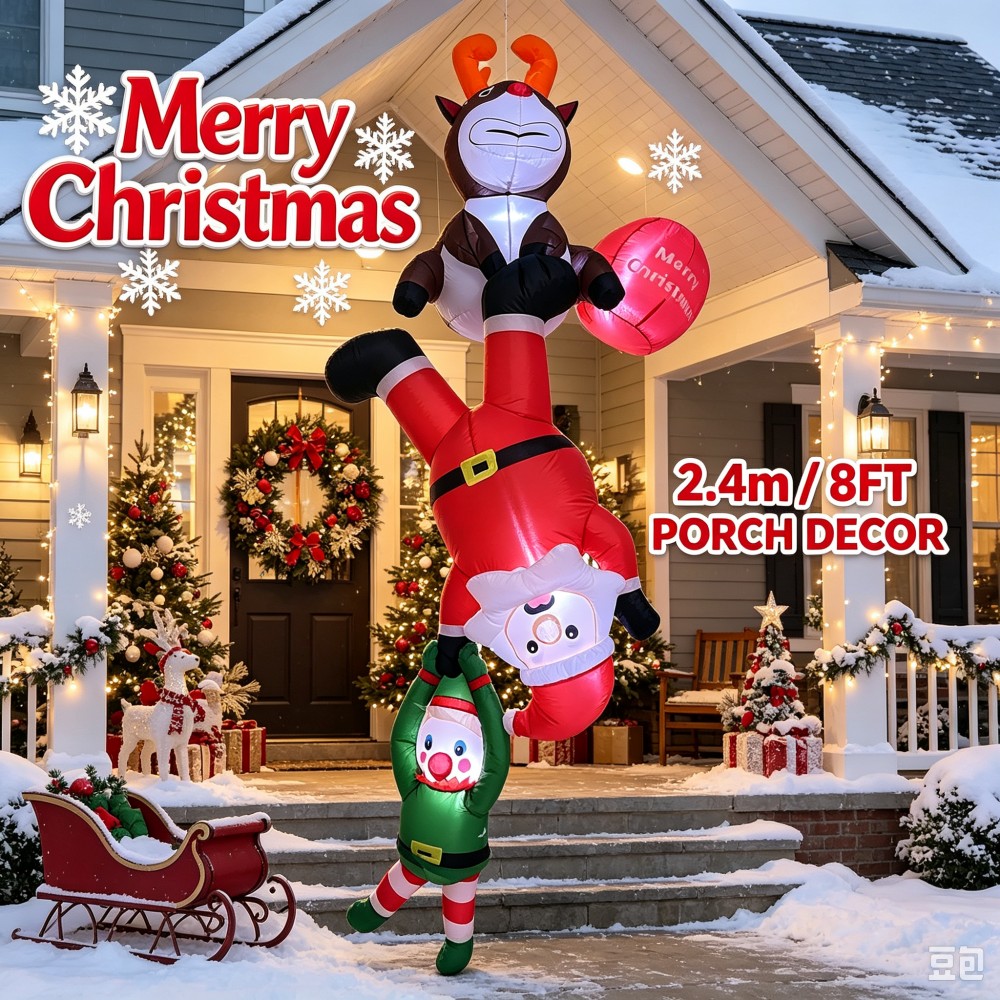 Santa'S Elves Holiday Lighting & Decor Llc - Santa Claus, Duendes y Renos Inflables
