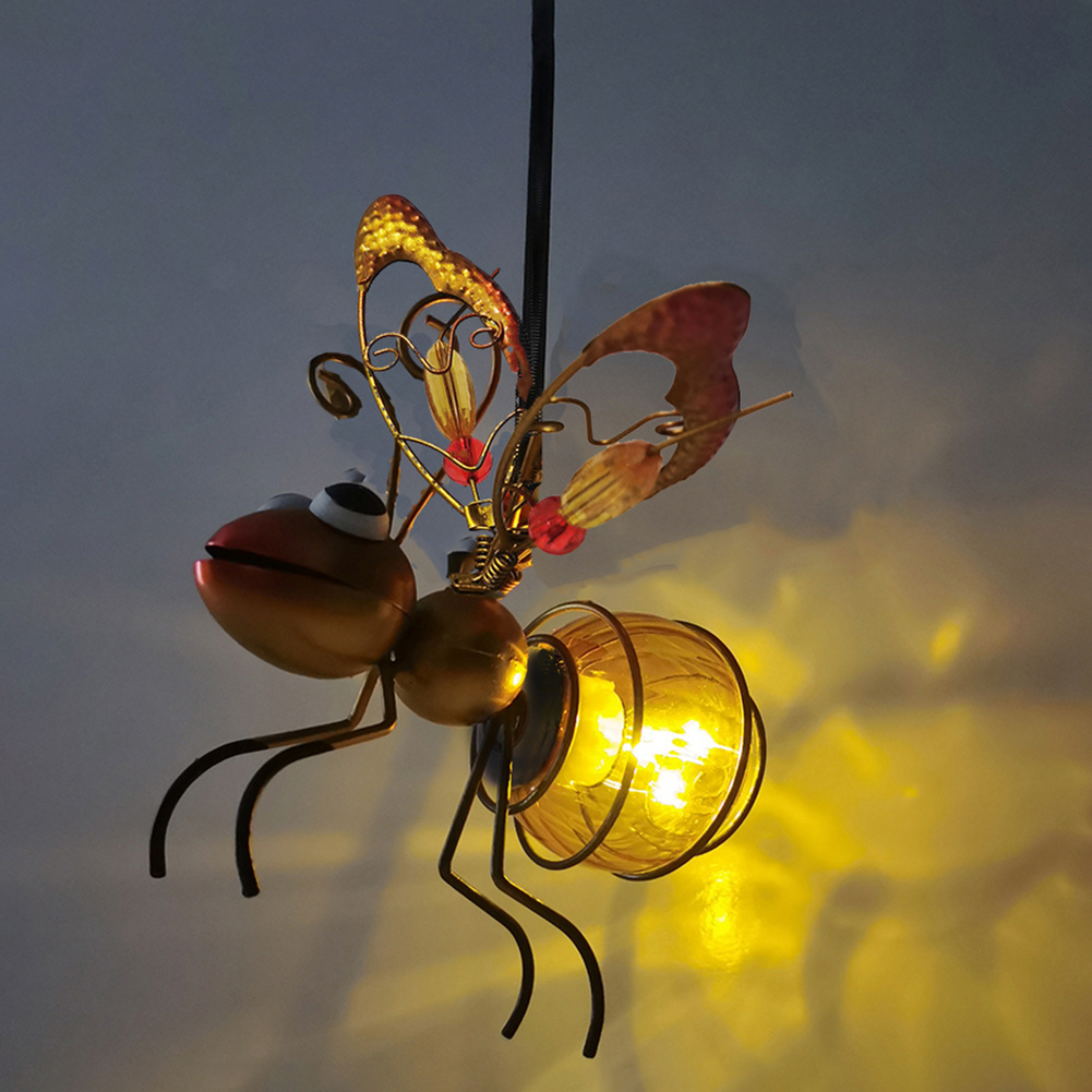 Luz colgante de abejas aliment - Lighting Bug Decor reseña y precio