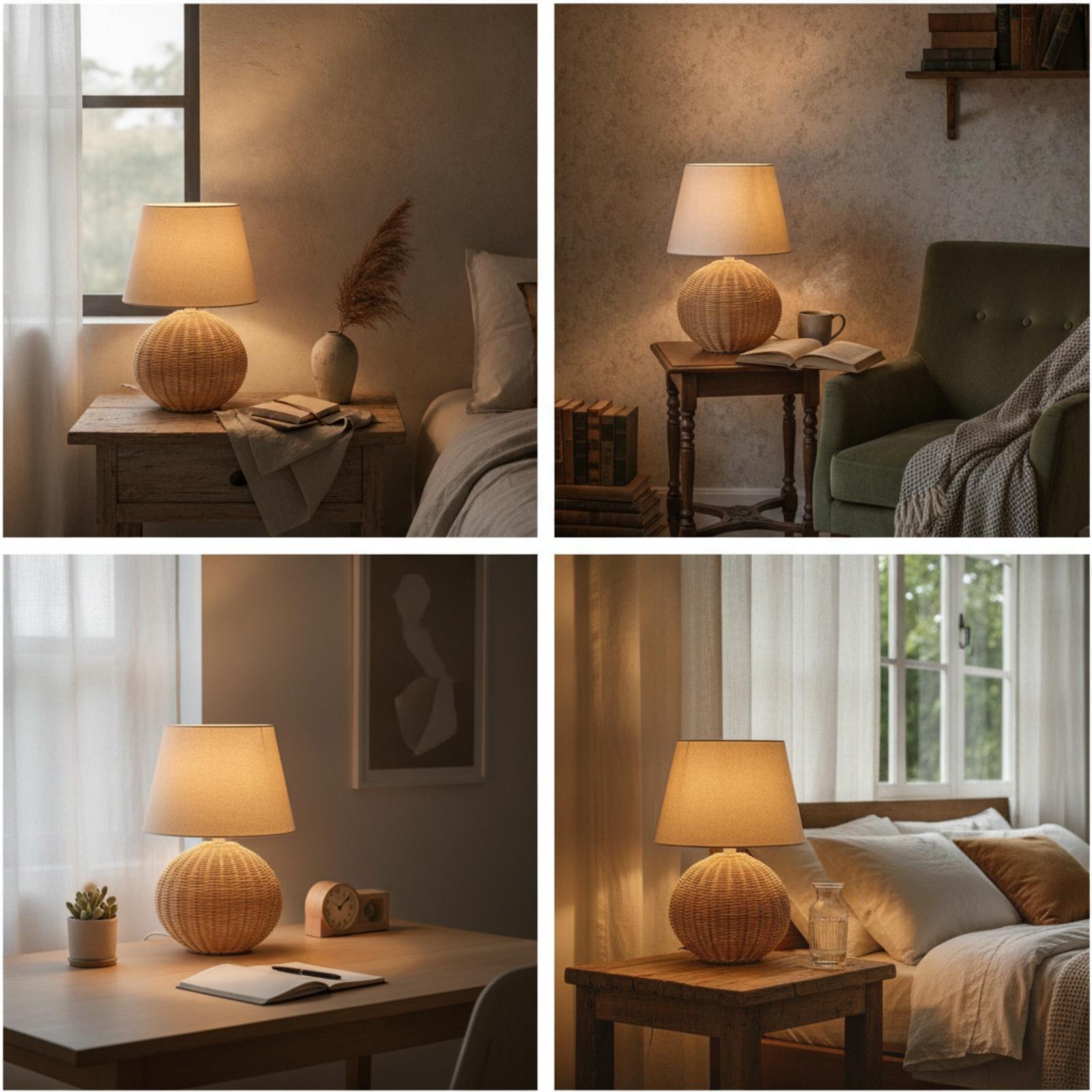 Lámpara de Noche con Base de R - Lighting Decoration In Bedroom reseña y precio