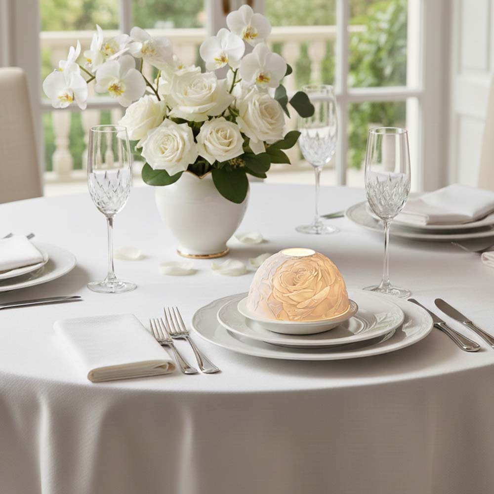 Candelabro de porcelana rosa e - Lighting Decor Wedding reseña y precio