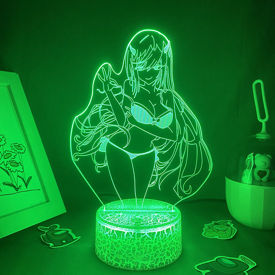 Anime Zero Two figura 3D LED N - Lava Lamp Desktop reseña y precio