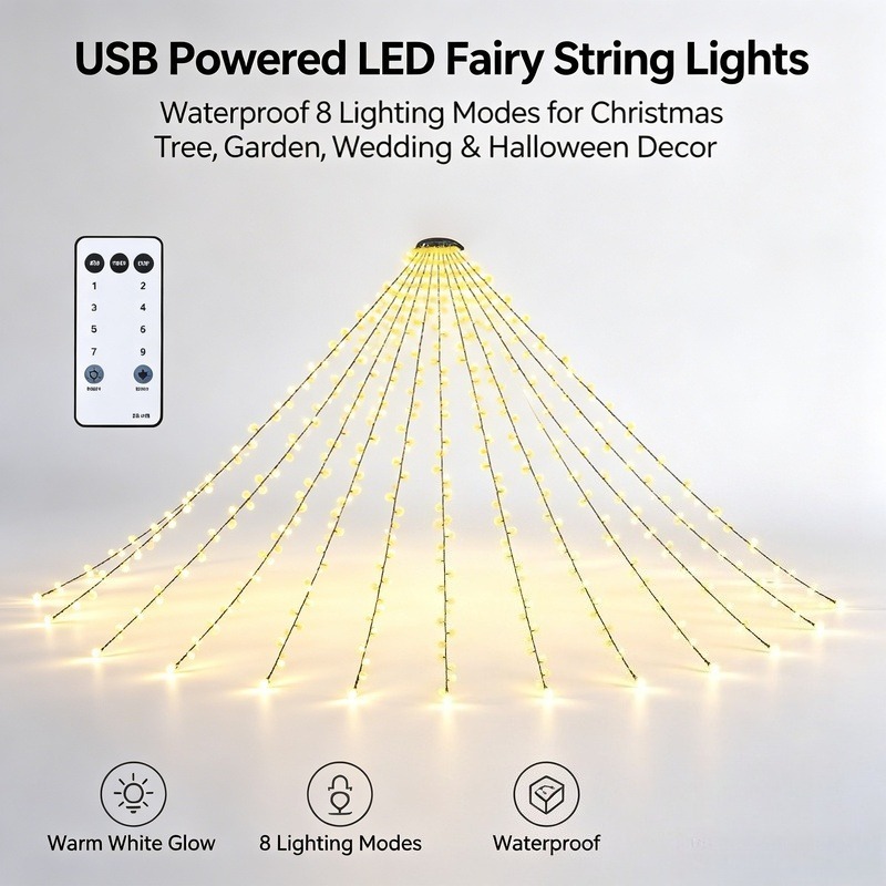 Guirnalda de Luces LED USB, Lu - Lighting Decor Wedding reseña y precio
