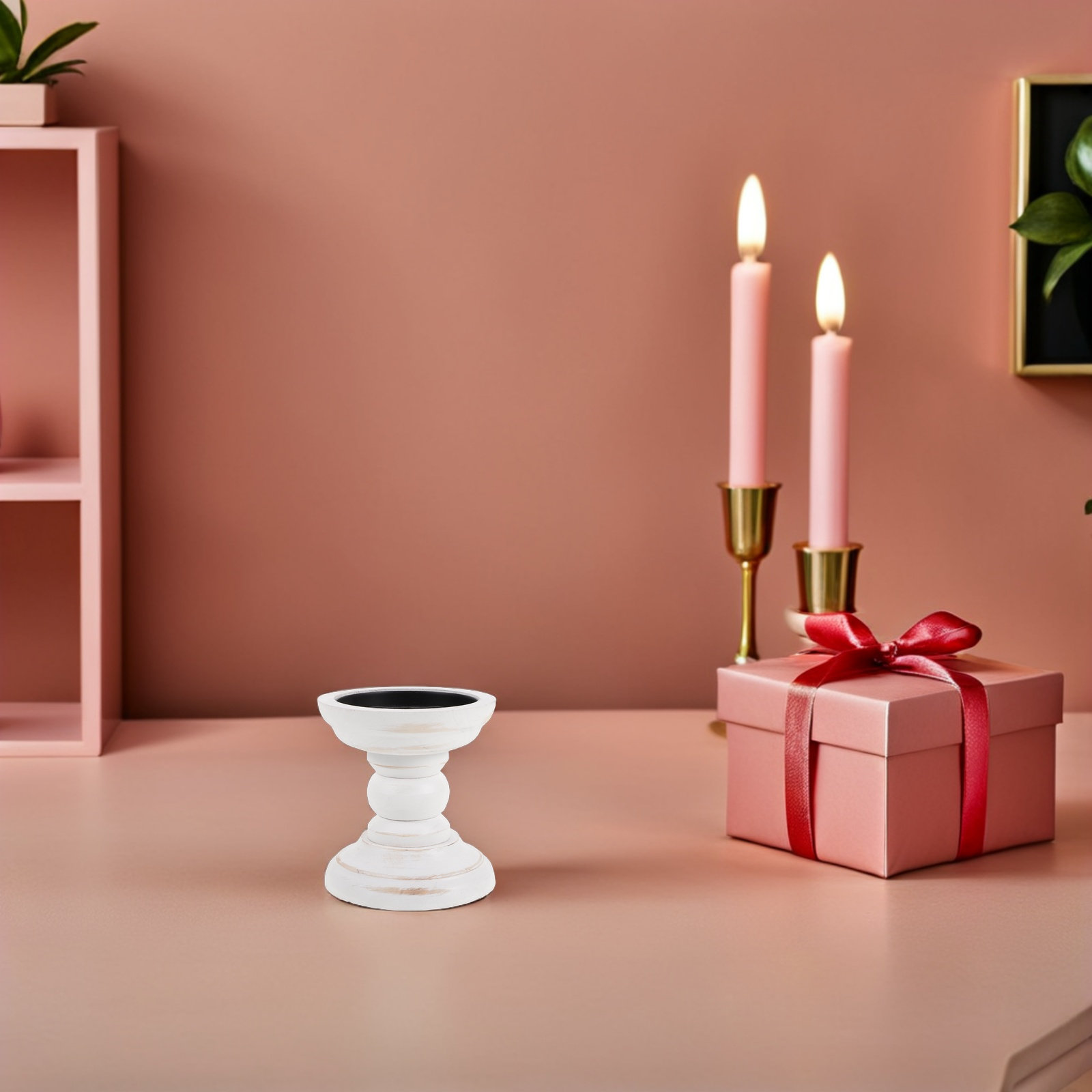 2 Soportes de Madera Vintage p - Candle Holder Set reseña y precio