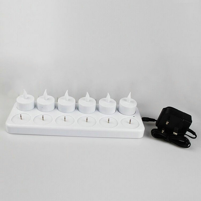 Juego de 12 velas LED recargab - Lighting Decor Wedding reseña y precio