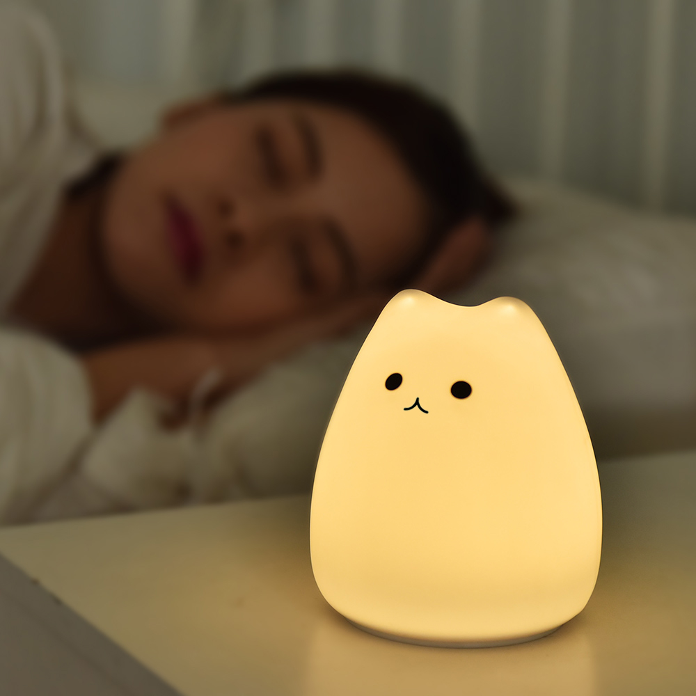 Luz de noche de gato bonito pa - Colour Changing Bulb reseña y precio