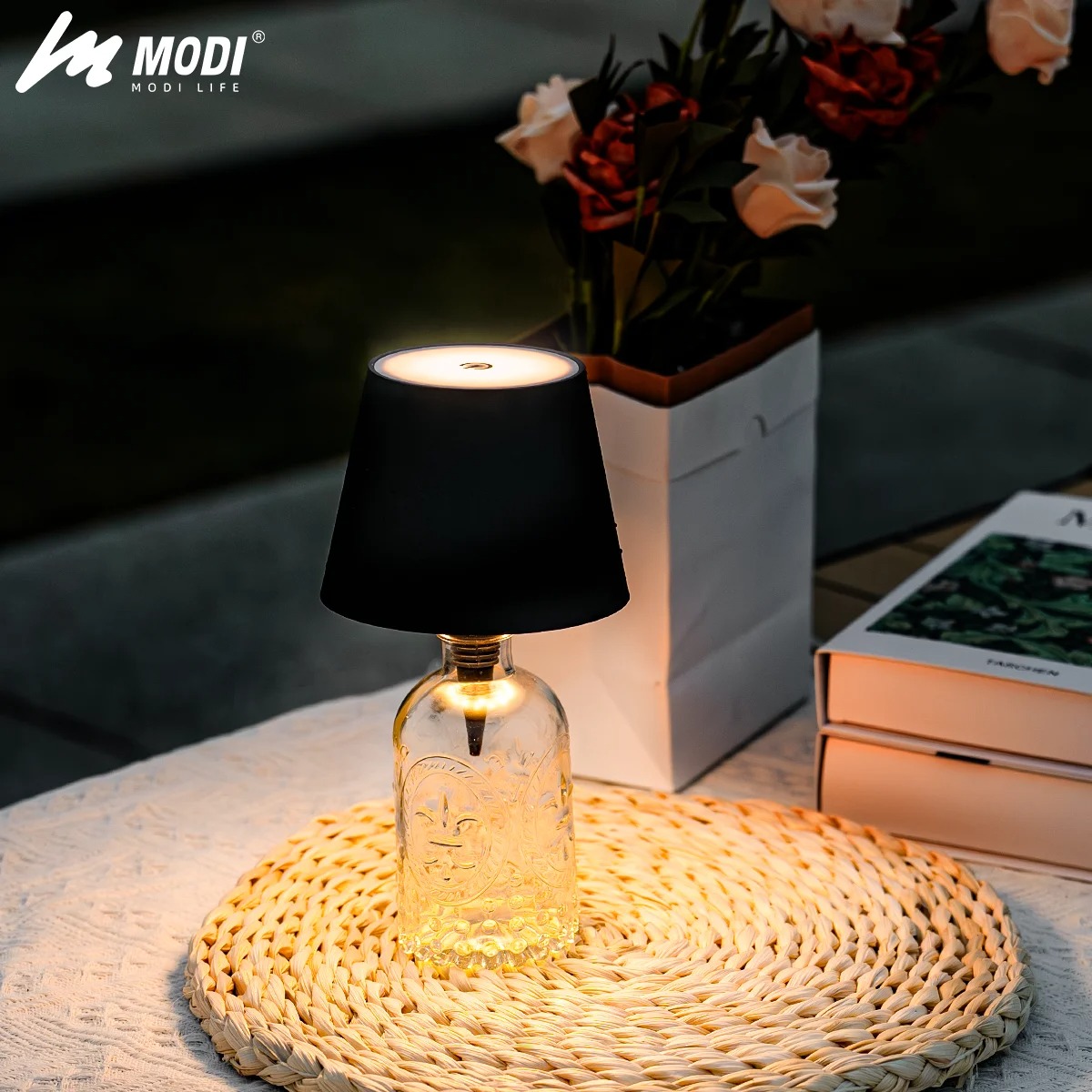 Lámpara de mesa de botella con - Colour Changing Bulb reseña y precio
