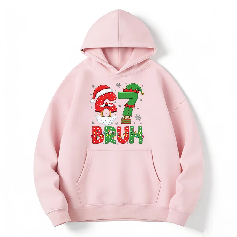 67 Bruh, sudadera con capucha  - Santa'S Elves Holiday Lighting & Decor Llc reseña y precio