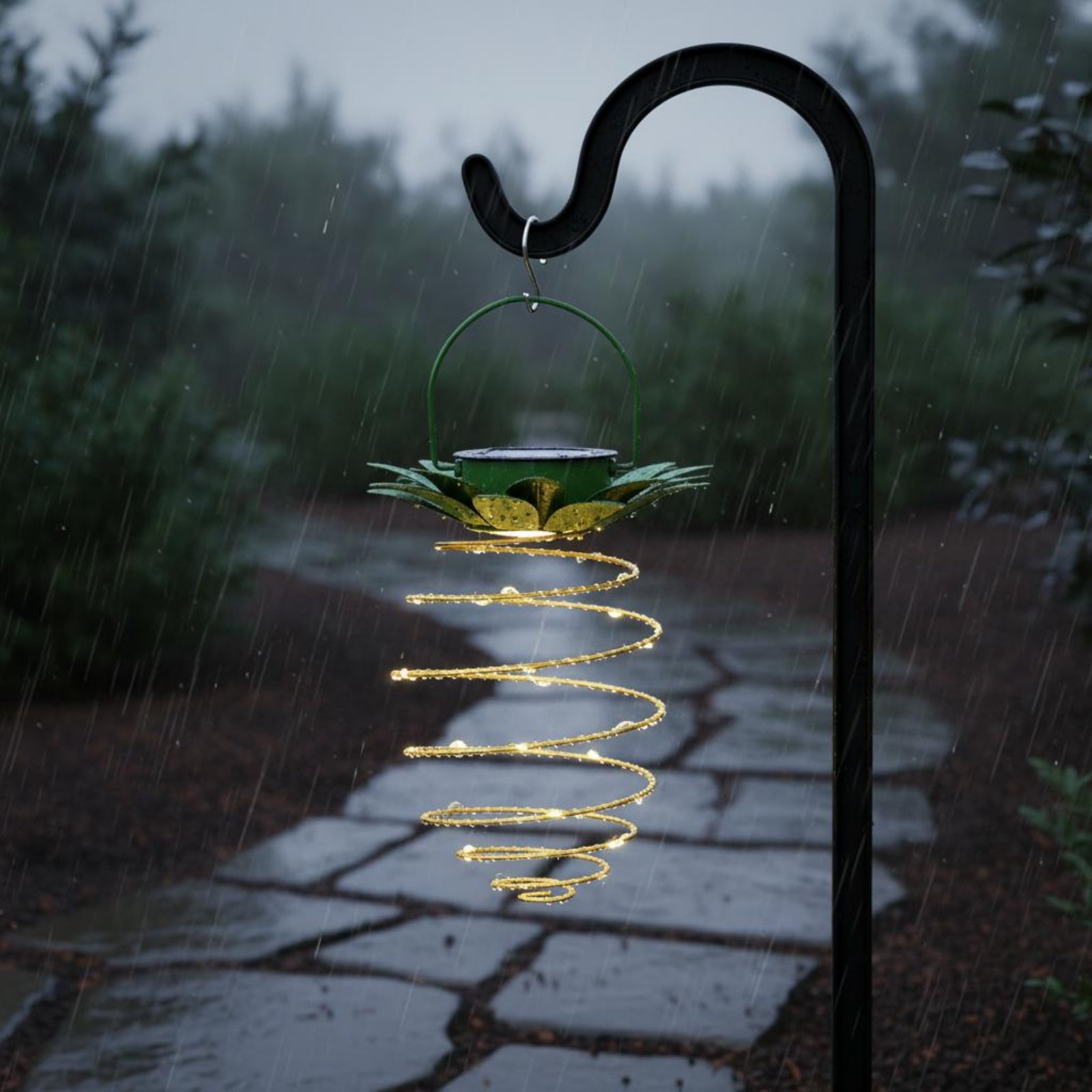 Lámpara solar con forma de piñ - Lighting Decoration Outdoor reseña y precio