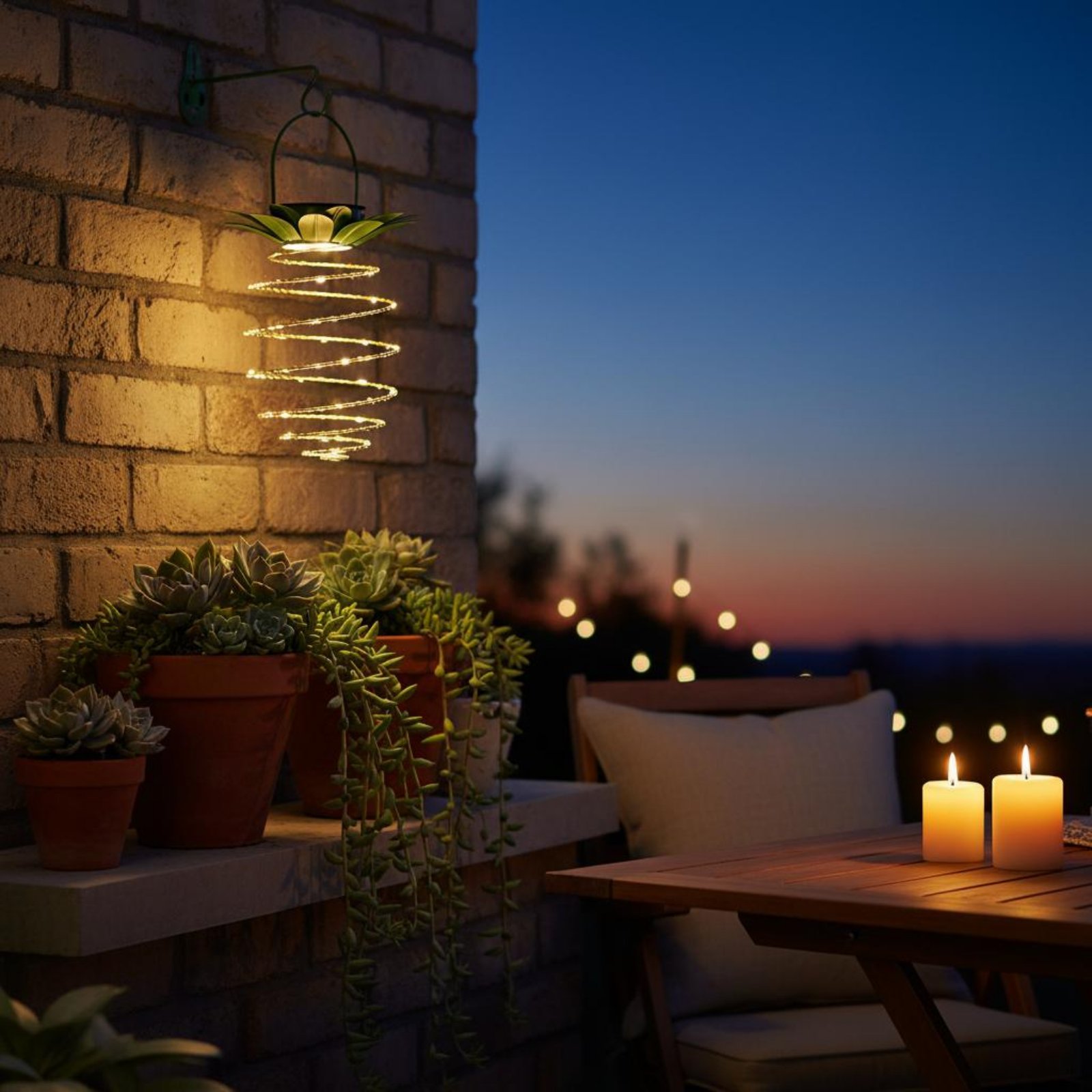 Lámpara solar con forma de piñ - Lighting Decoration Outdoor reseña y precio