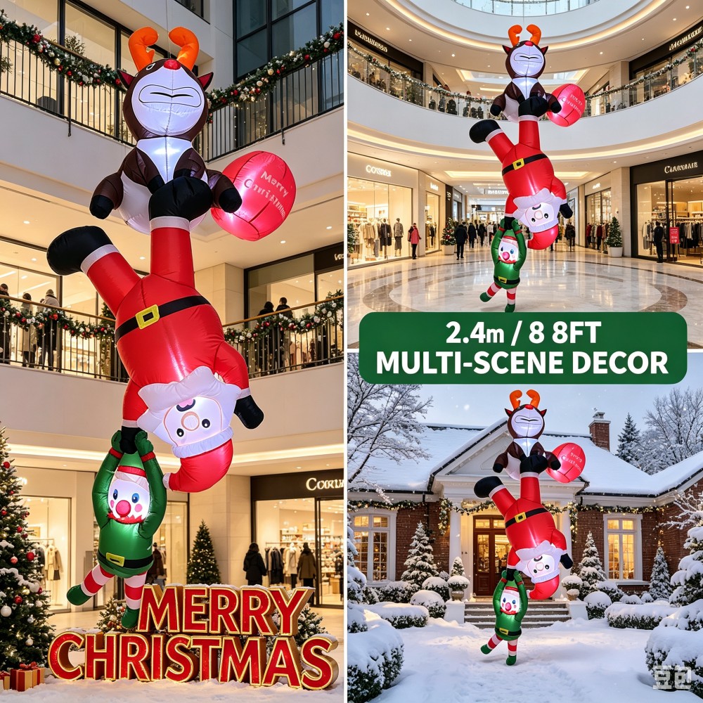 2,4M Santa Claus, Reno y Duend - Santa'S Elves Holiday Lighting & Decor Llc reseña y precio