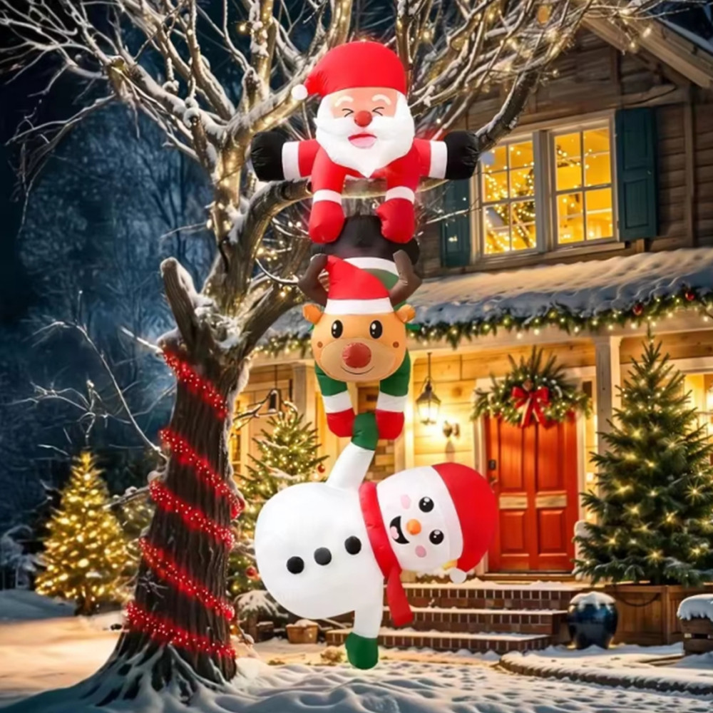 2,4M Muñeco de nieve, elfo y P - Santa'S Elves Holiday Lighting & Decor Llc reseña y precio