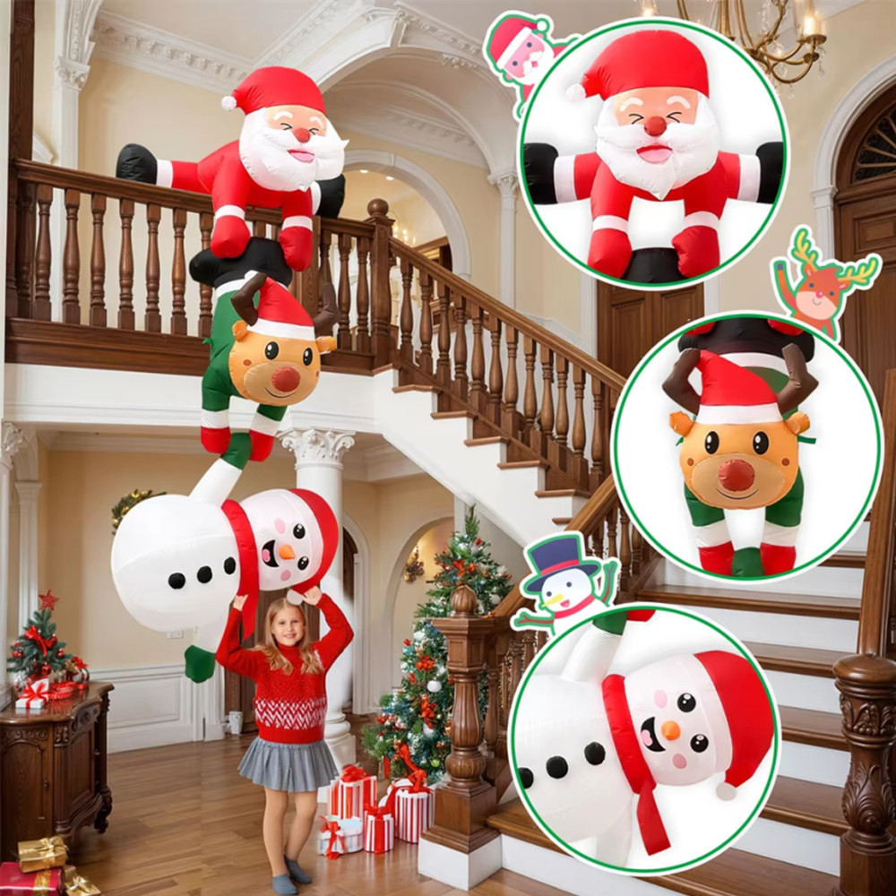2,4M Muñeco de nieve, elfo y P - Santa'S Elves Holiday Lighting & Decor Llc reseña y precio