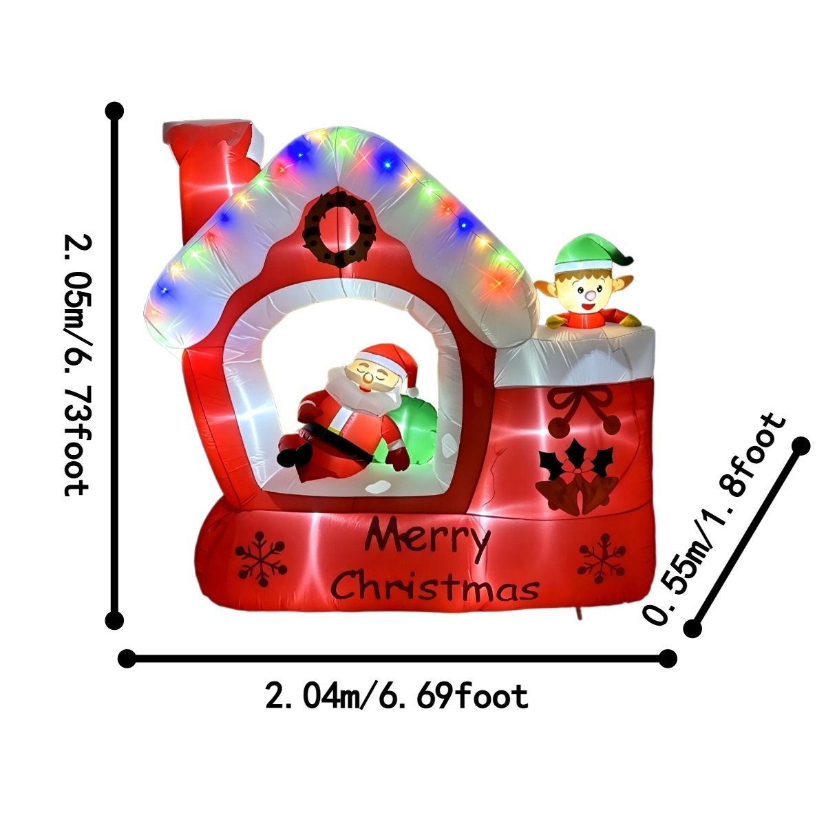 Adornos Inflables Navideños de - Santa'S Elves Holiday Lighting & Decor Llc reseña y precio
