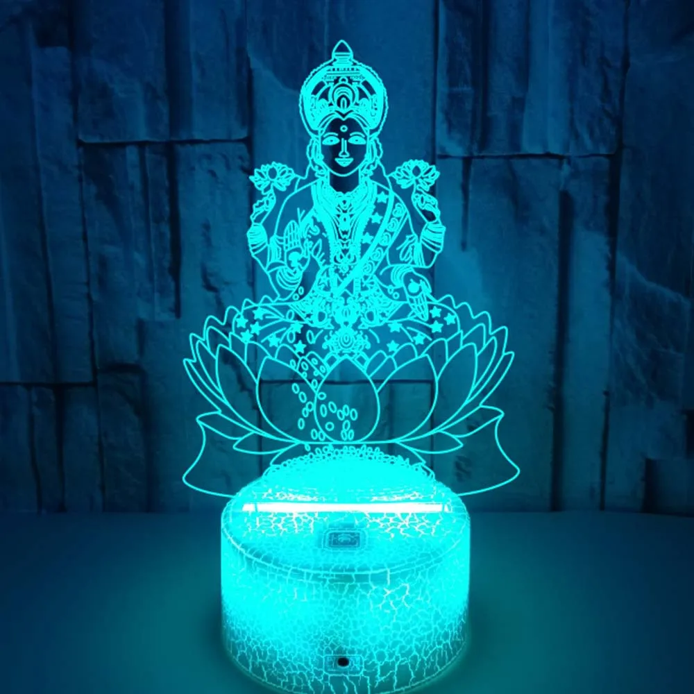 Lámpara de ilusión 3D, dios de - Decor Lighting India reseña y precio