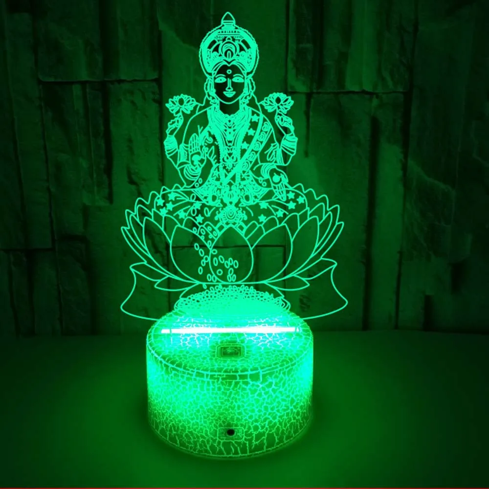 Lámpara de ilusión 3D, dios de - Decor Lighting India reseña y precio