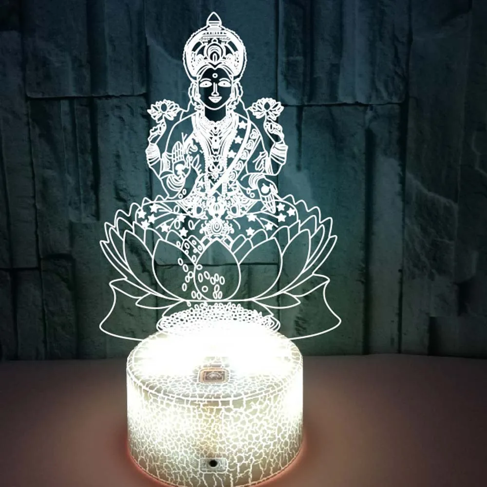 Lámpara de ilusión 3D, dios de - Decor Lighting India reseña y precio