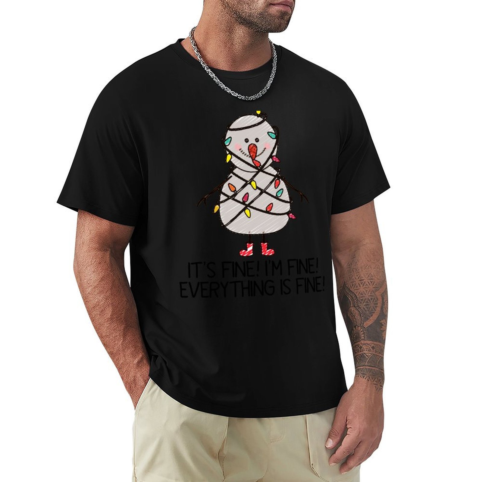 Camisetas divertidas de Navida - Santa'S Elves Holiday Lighting & Decor Llc reseña y precio
