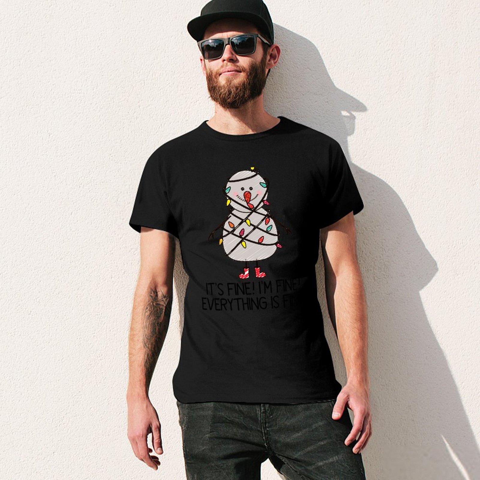 Camisetas divertidas de Navida - Santa'S Elves Holiday Lighting & Decor Llc reseña y precio