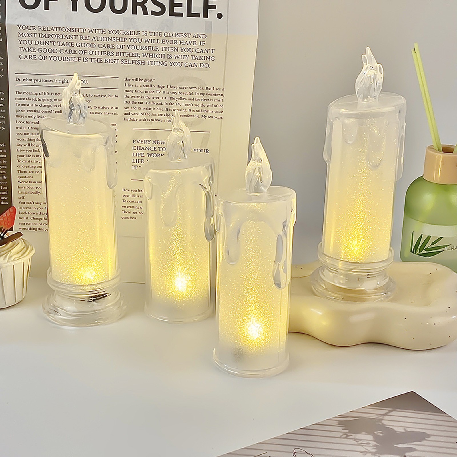 Vela LED con Brillo, Vela Cóni - Lighting Decor Wedding reseña y precio